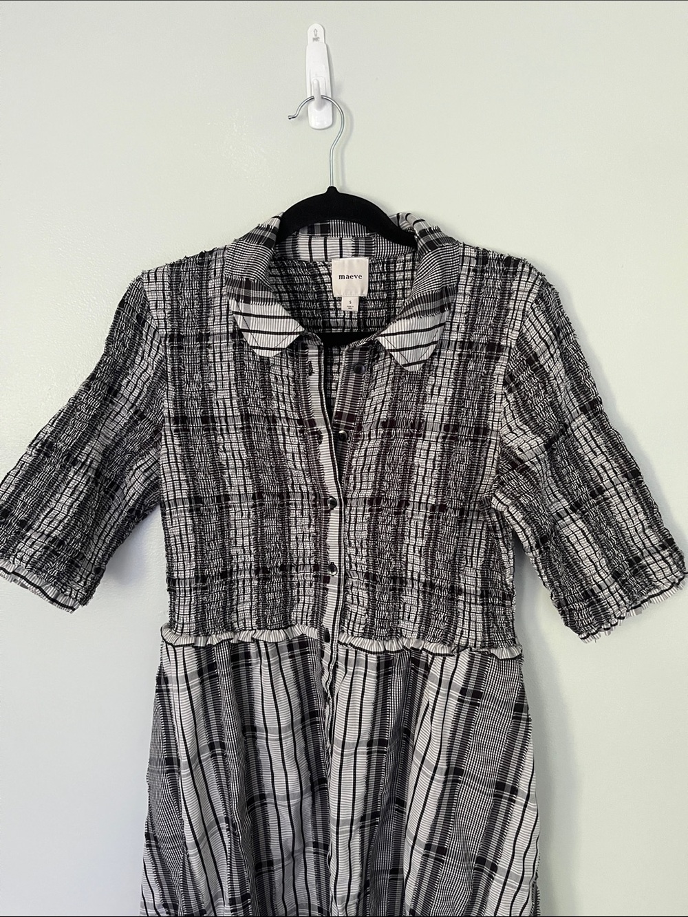 Anthropologie Maeve Plaid Midi Dress / Cottagecore Academia Button Front
Dress - Picture 6 of 10